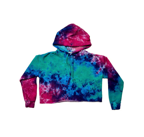 The Acid Axolotl Cropped Hoodie