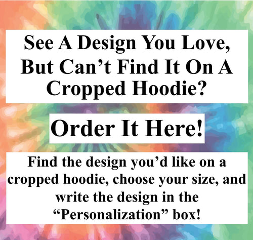 Get What You're Looking For On A Cropped Hoodie