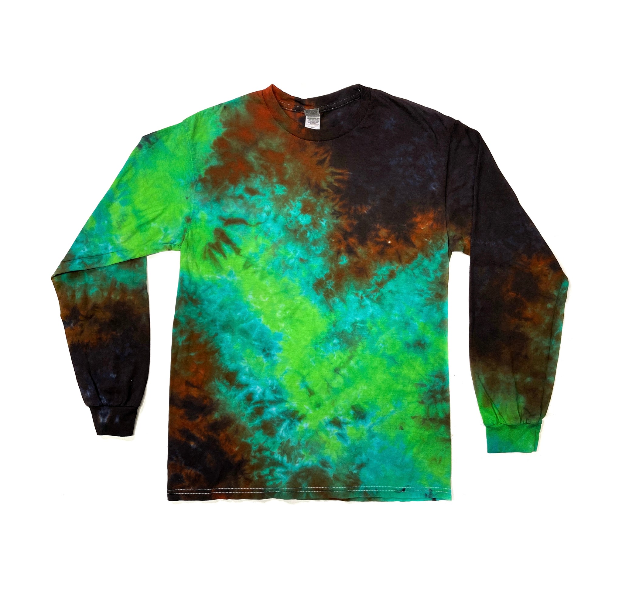 【Raucohouse】Stone tie-dye long sleeves earthy-ice-tie-dyed-spiral-