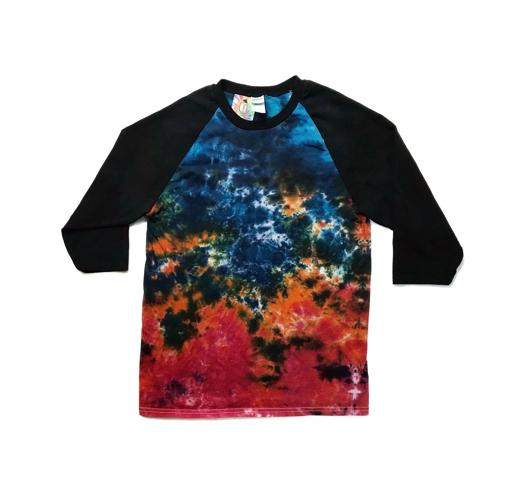 tie dye baseball tee