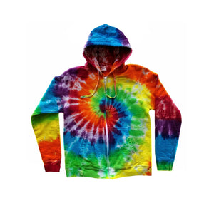 Tie dye hoodie with zipper shop