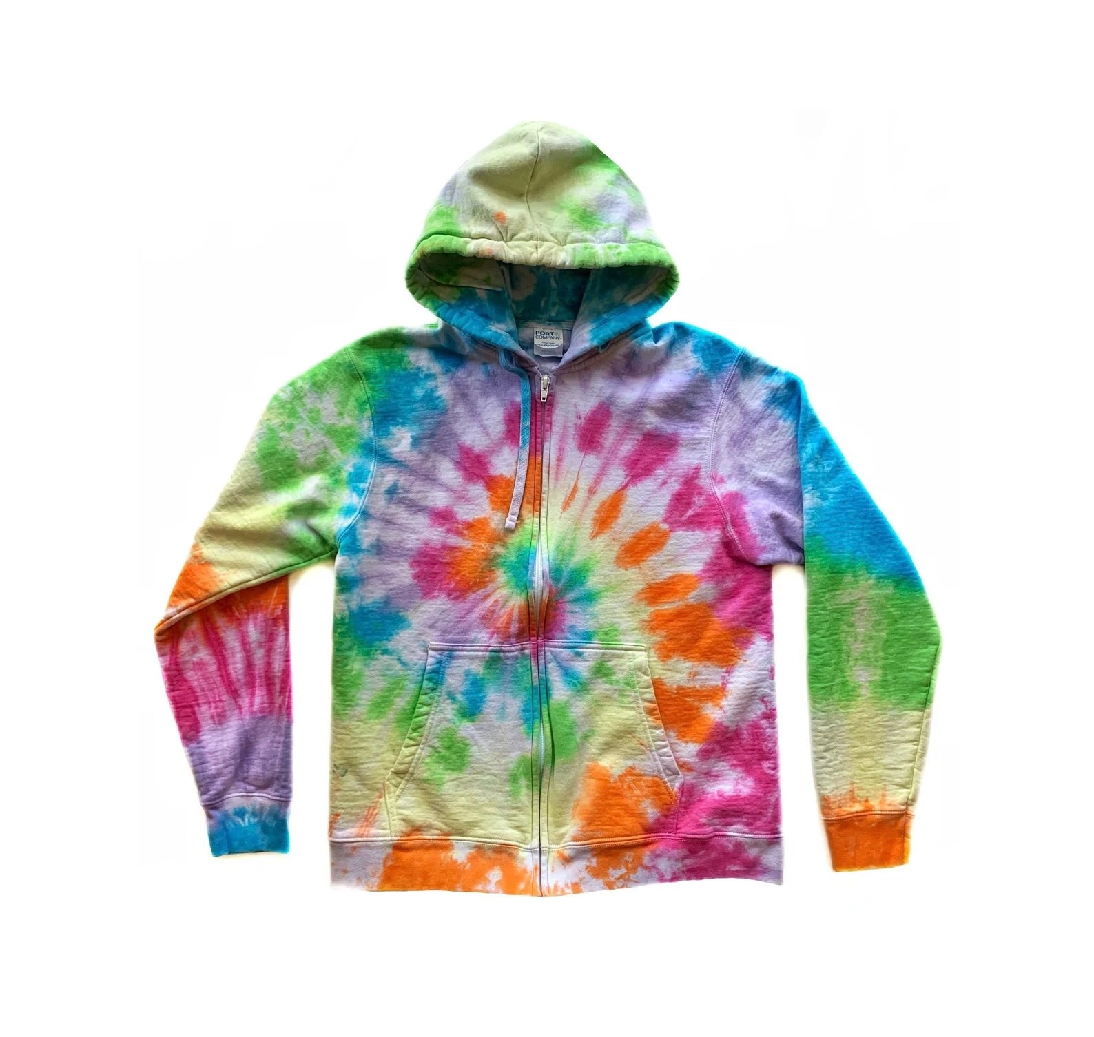 The Pastel Classic Tie Dye Zipper Hoodie – Jake's Tie Dye