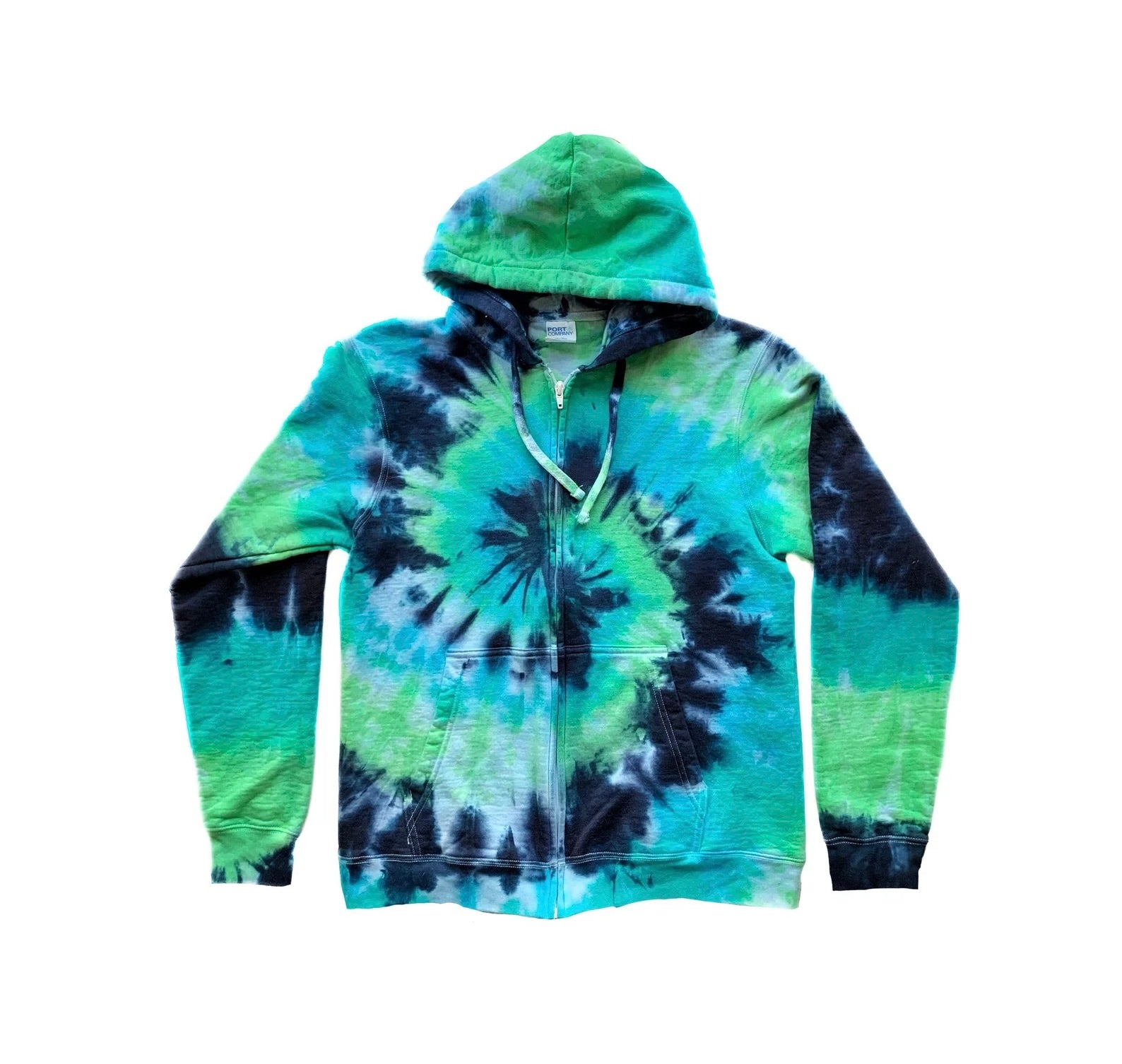 The Sea Foam Tie Dye Zipper Hoodie Jake s Tie Dye