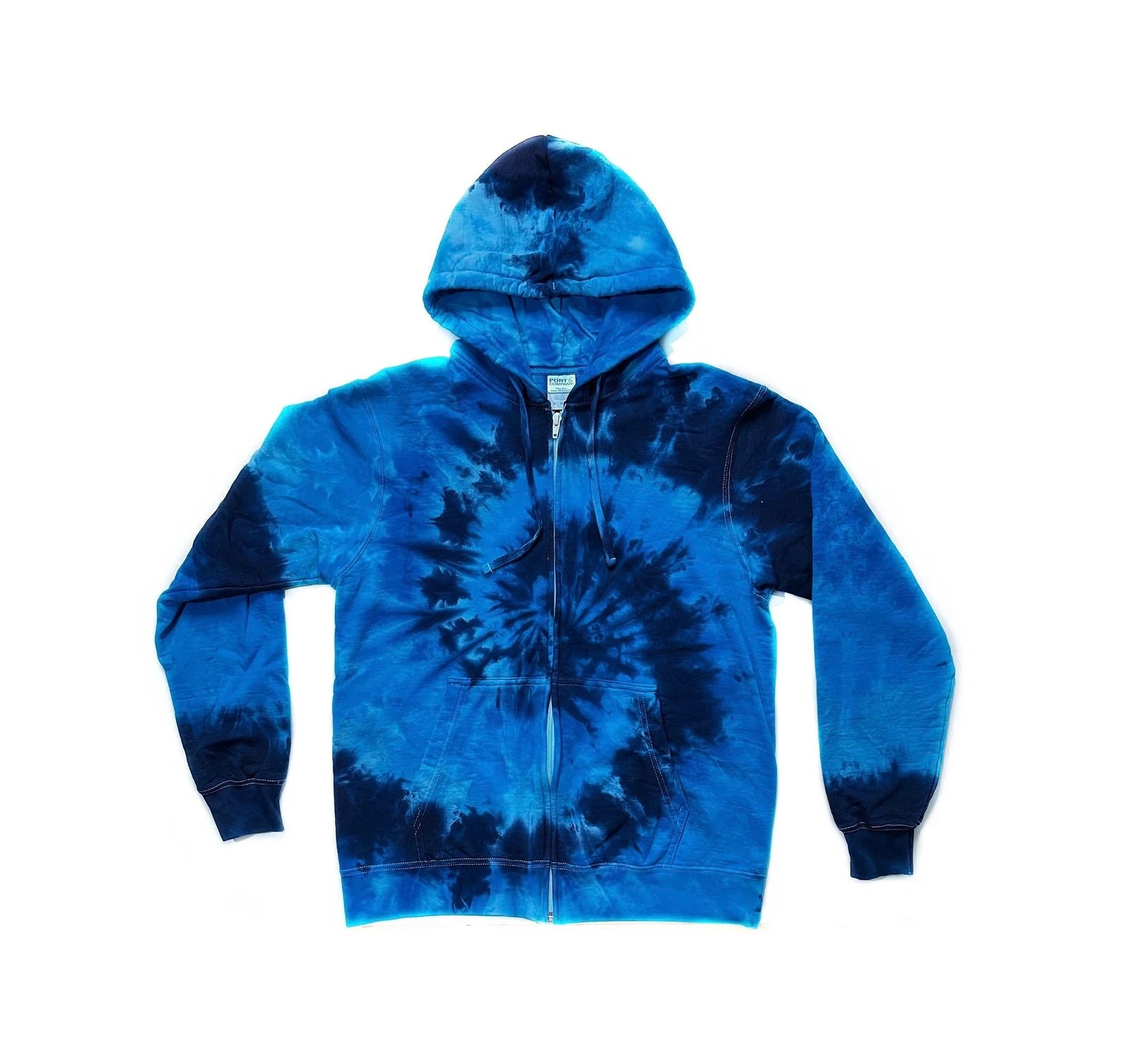 The Deep Blue Sea Tie Dye Zipper Hoodie – Jake's Tie Dye
